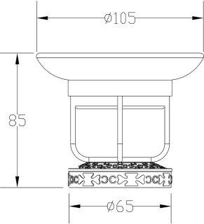 Держатель мыльницы  настольный Zorg Antic AZR 23 BR бронза